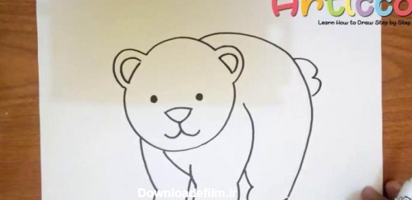 عکس خرس کودکانه نقاشی