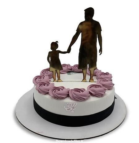عکس کیک تولد پدر و پسری