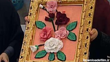 تابلوی گل رز با نمد به زبان آذری