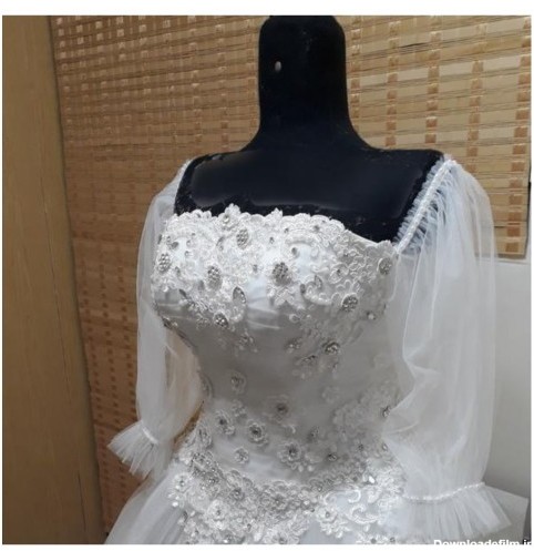 خرید و قیمت لباس عروس آستین پفی از غرفه دربندسری مزون ترخان | باسلام