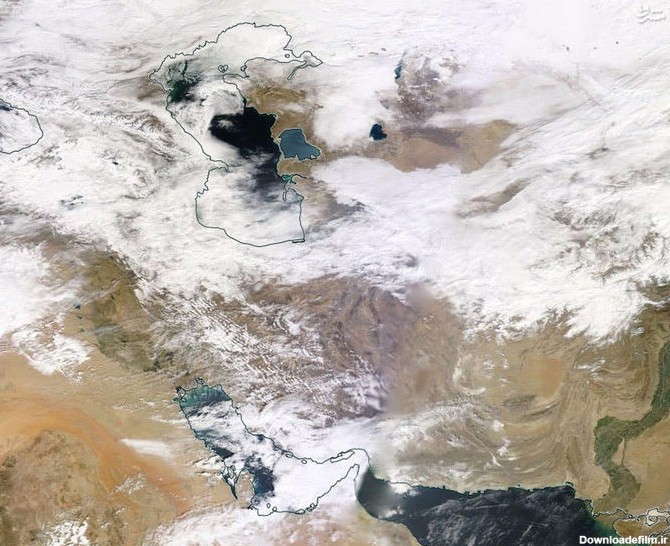 آب و هوای امروز ایران از ماهواره ناسا / عکس