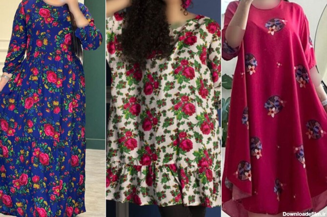 با این ۴۲ مدل لباس زنانه با پارچه های گل گلی جدید ۱۴۰۲ رنگ و ...