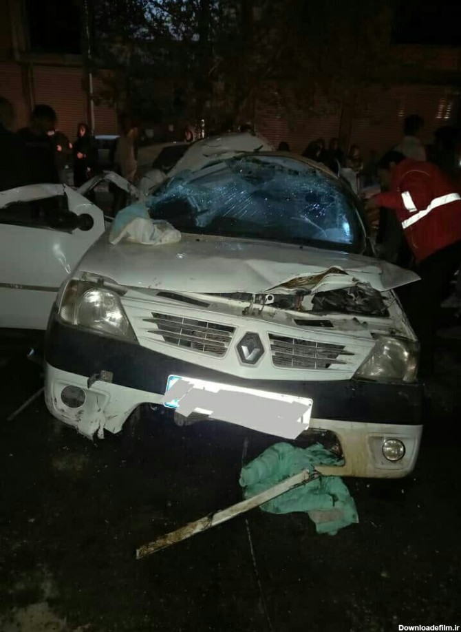 واژگونی خودروی «ال نود» در بلوار ولایت خرم‌آباد - خبرگزاری ...