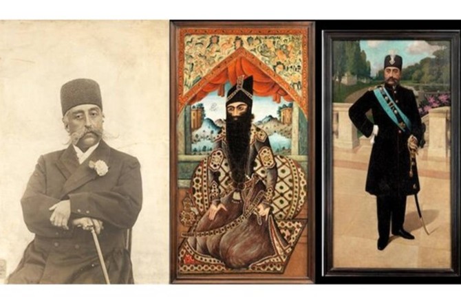 حراج نقاشی‌ و عکس‌های شاهان قاجاری در لندن + تصاویر