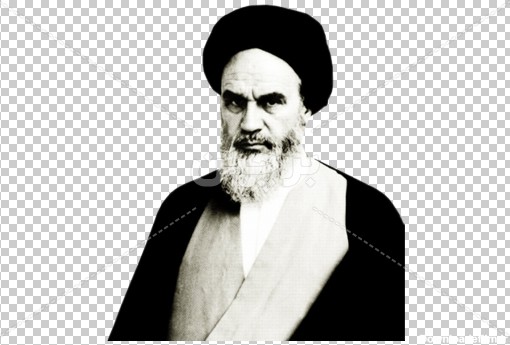 عکس png سیاه و سفید امام خمینی ره در اوایل قبل از انقلاب | بُرچین ...