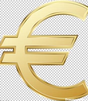 دانلود فایل ترانسپرنت و دوربری شده نماد یورو (واحد پول اروپا ...