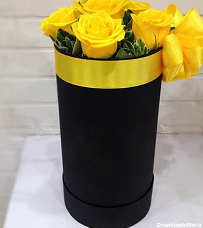 جعبه گل رز زرد شماره پنج امکان سفارش و خرید در سایت گل فروشی ...