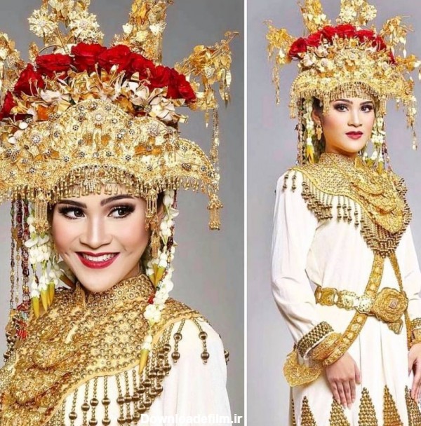 لباس عروس طلا
