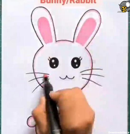 آموزش نقاشی خرگوش با دست (۳) | ترفند نقاشی - فیلو