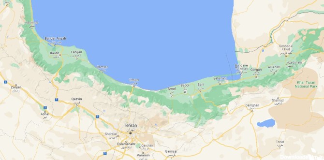نقشه شمال ایران (تمامی استان ها با کیفیت فوق العاده)