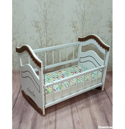 تخت گهواره نوزاد-سایز3-کنار مادر-کودک چوب-ارزان-مدل 1401