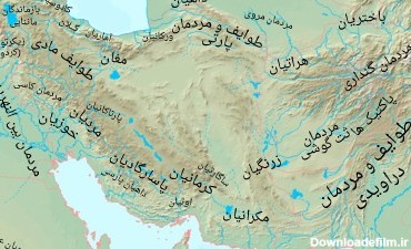 نقشه ترکیب قومی فلات ایران در بین سال های 450تا320 قبل از میلاد ...