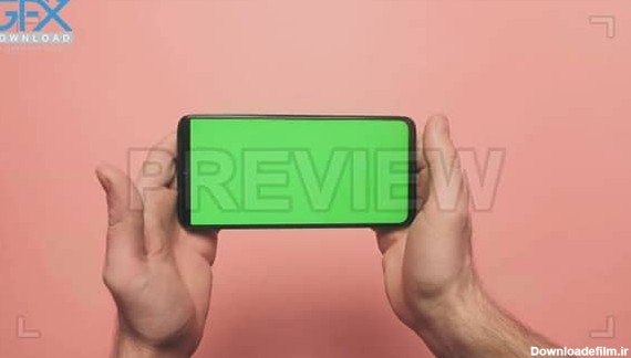 فوتیج پرده سبز موبایل افقی