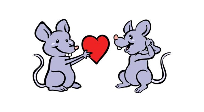 طرح کلیپ آرت عاشقی موش ها