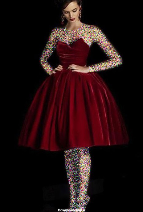 مدل لباس مجلسی قرمز دخترانه