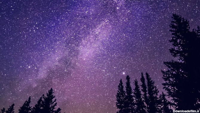 nl60-night-starry-sky-aurora-winter-blue-purple-wallpaper