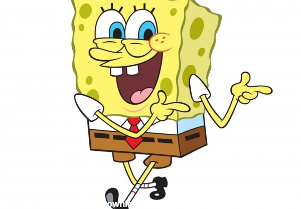 عکس شاد کارتونی باب اسفنجی spongebob happy