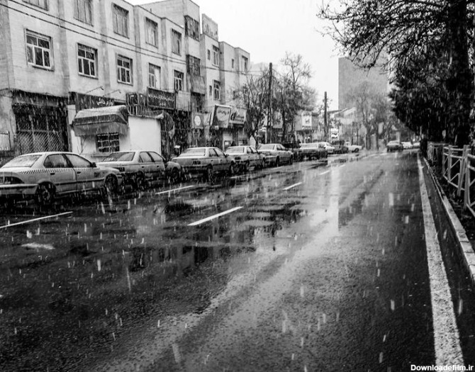 عکس سیاه سفید شهر - 100هنر