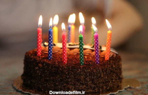 عکس کیک و شمع تولدت مبارک