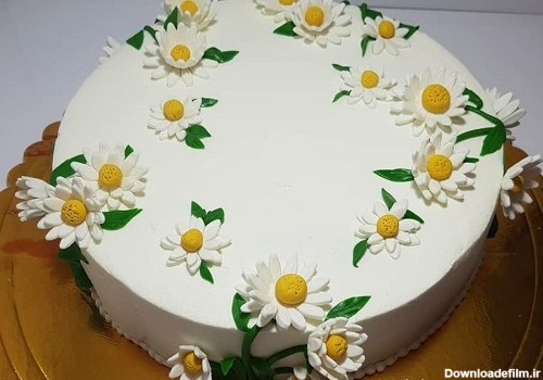 گل برای کیک تولد دخترانه جوان