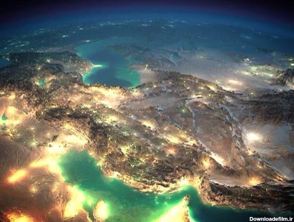 زیباترین عکس ناسا از ایران در شب - عکس ویسگون