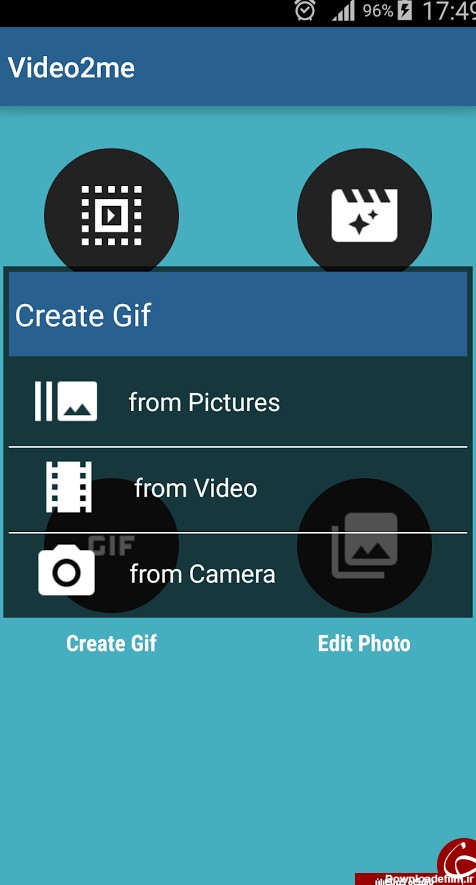 ساخت و تبدیل ویدئو به GIF با دانلود نرم افزار "Video2me"