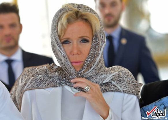 تصاویر : حجاب همسر رییس جمهور فرانسه در بازدید از سومین مسجد بزرگ ...