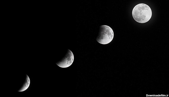 تصویر پس زمینه رایگان ماه در آسمان شب | فری پیک ایرانی | پیک ...