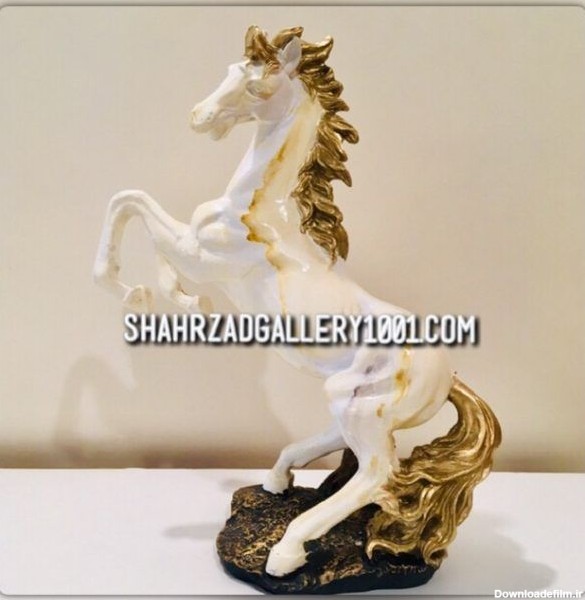مجسمه اسب سفید - ShahrzadGallery1001
