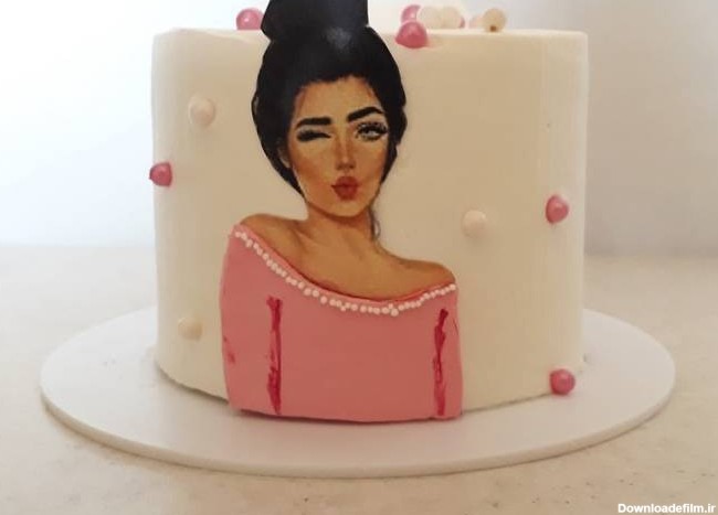 عکس های دخترانه برای روی کیک