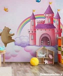 پوستر دیواری کودک قلعه خرس کوچولوها مدل BKW066-1