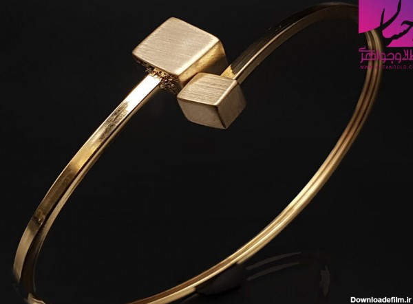 دستبند طلا زنانه جدید طرح مکعب (عکس + قیمت) | طلا و جواهر احسان