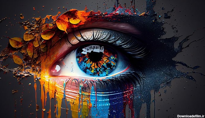 تصویر پس زمینه انتزاعی طرح گرافیکی چشم | فری پیک ایرانی ...
