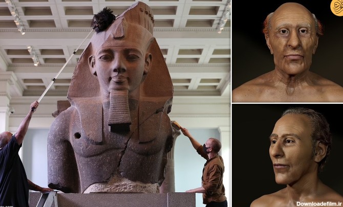 فرارو | (عکس) بازسازی چهره فرعون به کمک فناوری‌های نوین