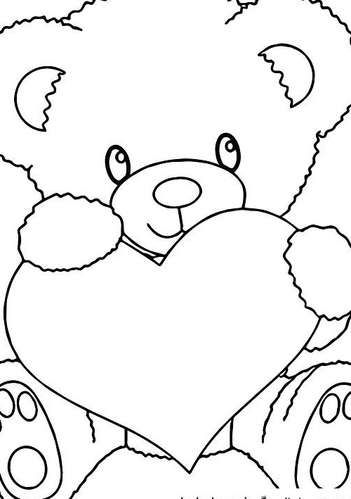عکس نقاشی خرس کودکانه جدید