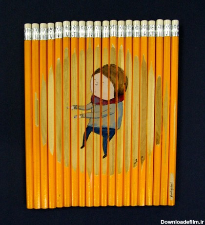 نقاشی با مداد رنگی روی مدادرنگی! (عكس)