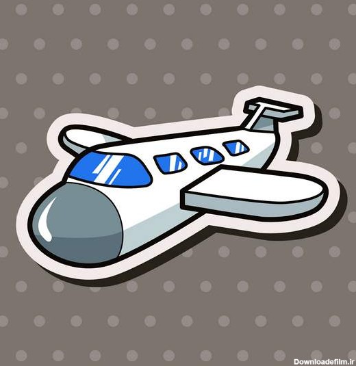وکتور هواپیمای کارتونی وکتور انیمیشن هواپیما - ایران طرح