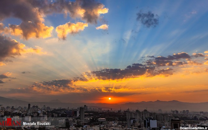 لحظه زیبای طلوع خورشید در تهران + عکس
