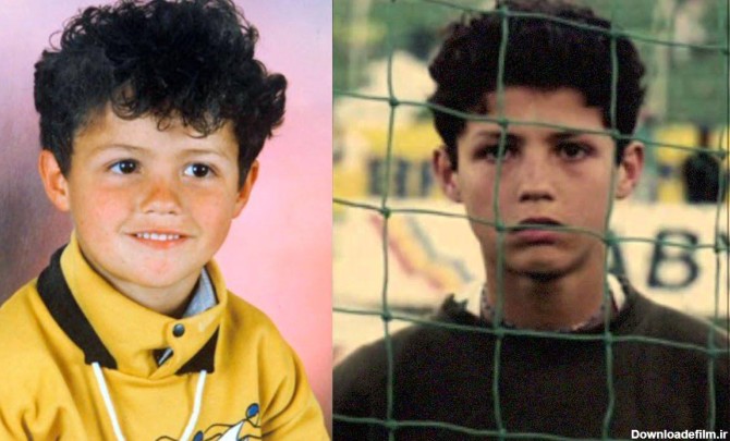 دو عکس از کودکی و نوجوانی رونالدو
