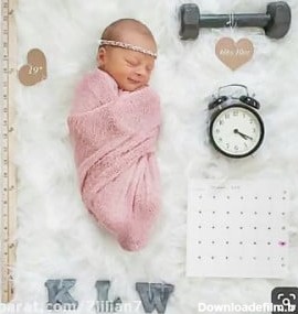 ایده های جالب برای عکس ۱ ماهگی نوزاد تا یک سالگی
