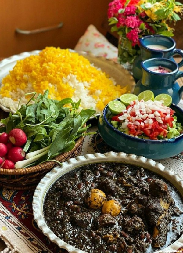 عکس قرمه سبزی غذای خوشمزه و ملی ایرانی باکیفیت