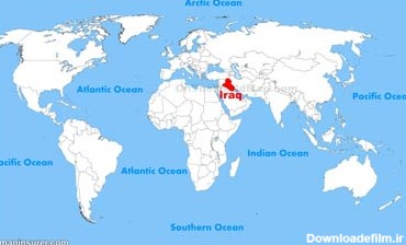 درباره کشور عراق - نقشه عراق در جهان