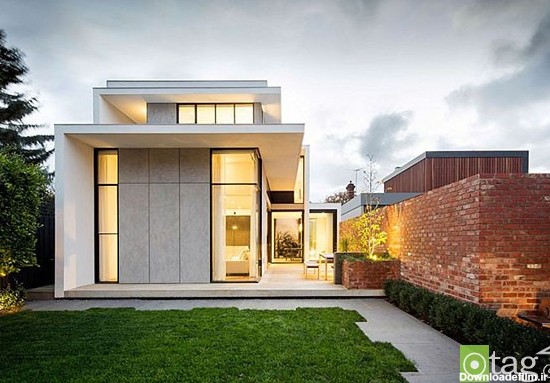 طراحی داخلی و نمای خارجی خانه ویلایی به سبک کلاسیک-مدرن