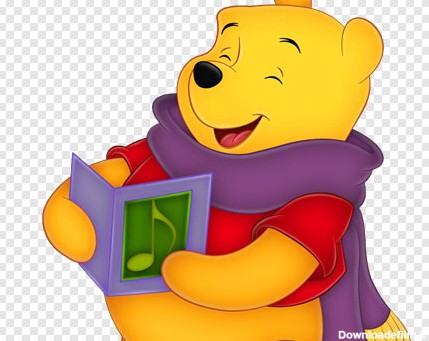 فایل دوربری شده کاراکتر کارتونی خرس pooh