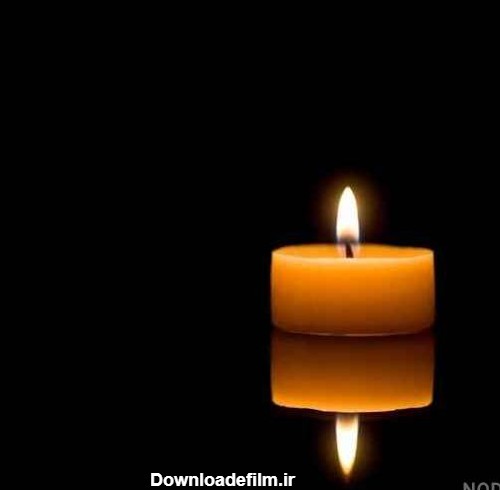 عکس شمع در صفحه سیاه
