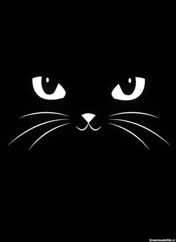 عکس صفحه گوشی گربه سیاه