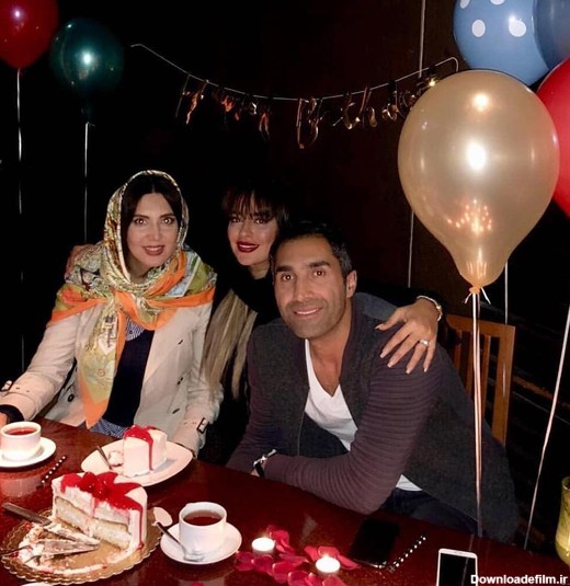 جشن تولد بازیگر مرد محبوب سینما در کنار 2 زن بازیگر +عکس
