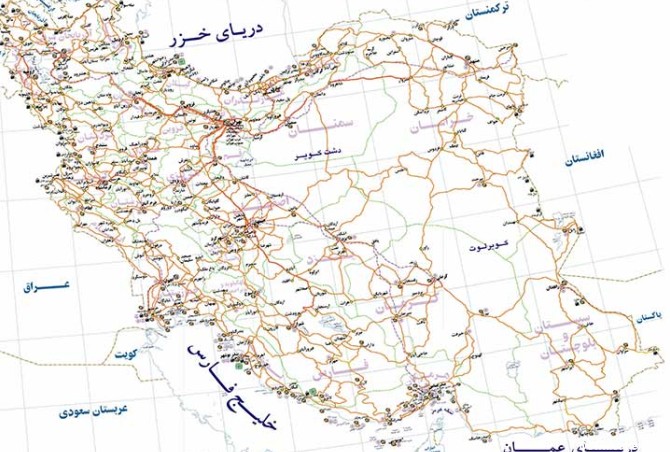 پوستر سه بعدی نقشه ایران و شهرها