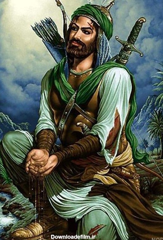 عکس حضرت علی با شمشیر