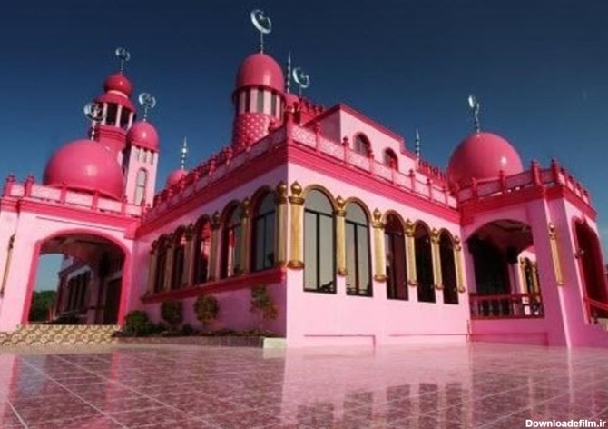 تنها مسجد صورتی رنگ دنیا + تصاویر - تسنیم